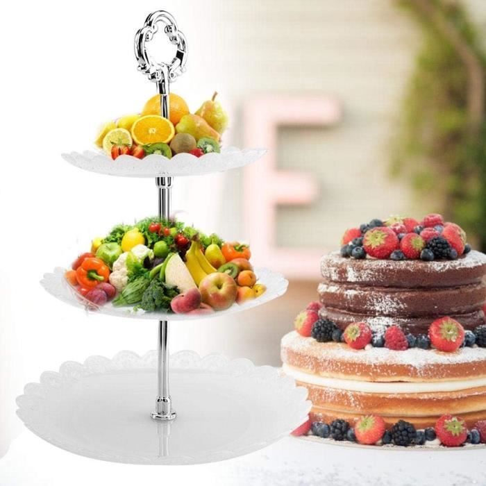 Présentoir à Gâteaux 3 Niveaux - Maison