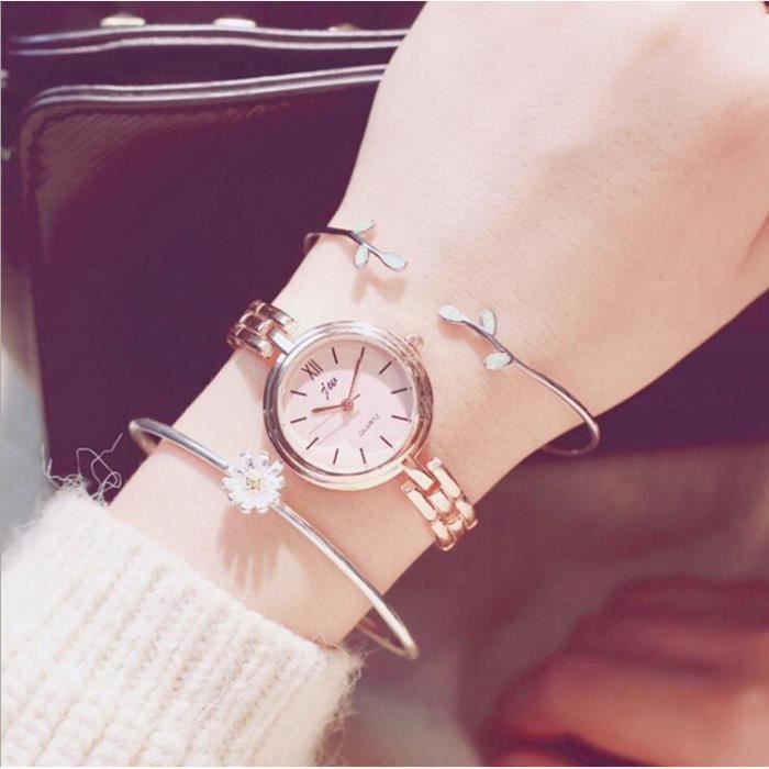 Coffret Cadeau Montre Femme Mignon Petit Tempérament La mode