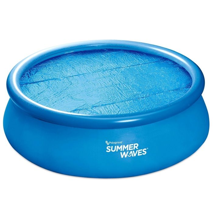 Summer Waves Piscine hors sol gonflable à réglage rapide de 3,7 m avec pompe filtrante