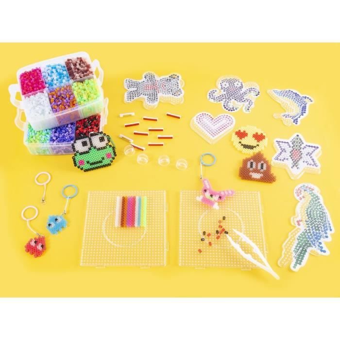Kit De Perles à Repasser 5mm 24 Couleurs Avec Modèles, Papier Et Pince Pour Creations Manuelles Enfants 95661667