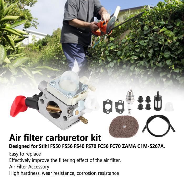 Carburateur Complet + Kit Réparation + Filtre + Bougie Pour Stihl FS75 FS80 FS85 HS80 HS85 - Tout Inclus Pour Réparer Facilement