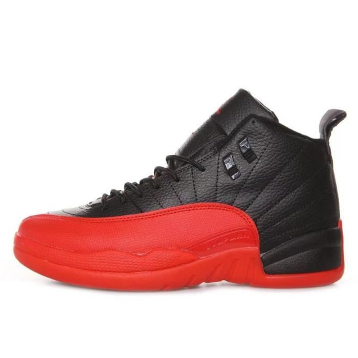 Jordan 12 noir et rouge new arrivals