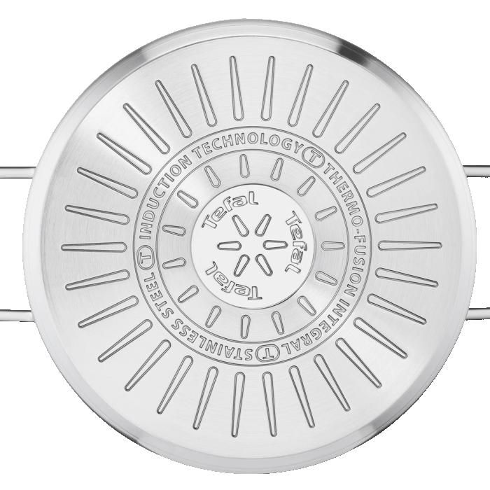 Tefal Nordica Batterie De Cuisine 6 Pièces - Casseroles Inox Induction H852S325