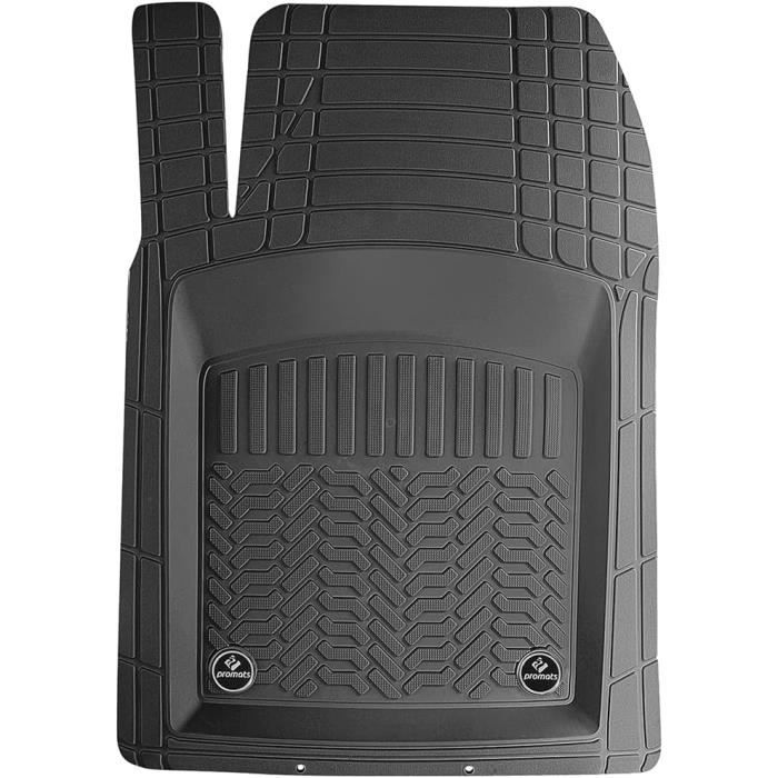 Tapis de Sol pour VW Caddy 2003-2020 Caoutchouc Noir