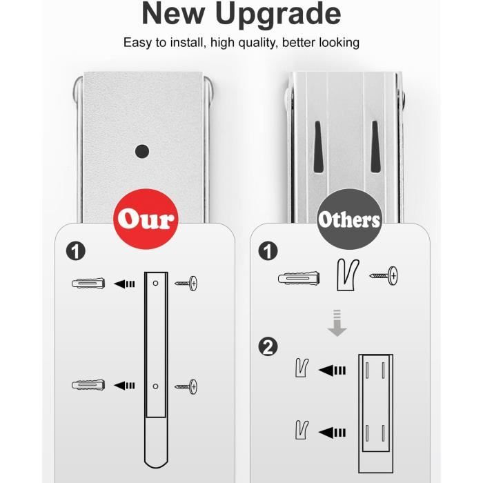 Etendoir Mural, 2Pcs Rabattable Cintre Mural Aluminium Stabilise Avec ...