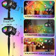 LED Projecteur Extérieur Fête Decoration, Lampe de Projection Intérieur, Télécommande, Cadeau/Anniversaire/Jardin/Nuptiale/Piscines-2