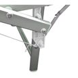 Transat en aluminium TAUPE avec parasol LUXURIOUS Beach 180X60X40 cm-2