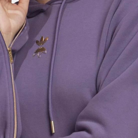 Sweat a capuche violet Femme Adidas Viola ADIDAS ORIGINALS Sweat a capuche Manches longues Col capuche Purple Cdiscount Pret a Porter