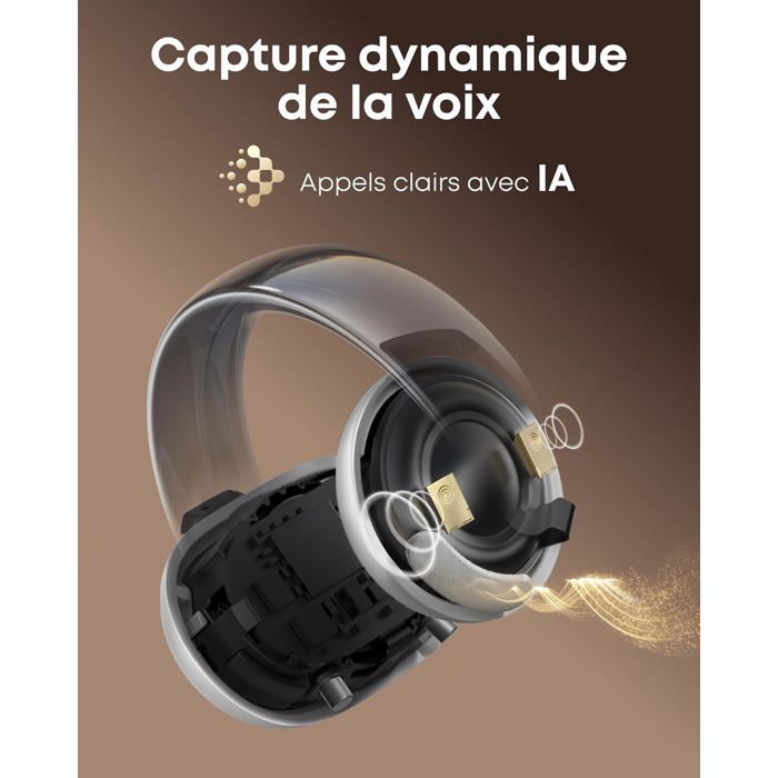 Écouteurs Ouverts EarFun à Clipser - Bluetooth 6.0, LDAC - 40h D'autonomie - Micros AI ENC - Confort Adaptatif Pour Sport Et Quotidien