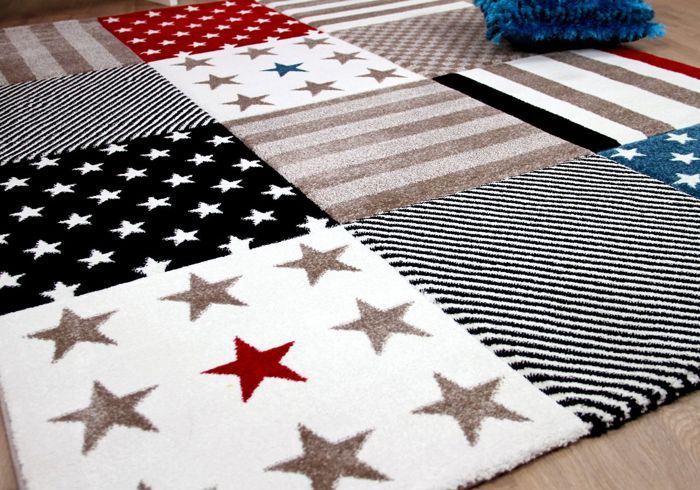 Tapis Enfant Pergamon Maui Kids - Motif Jungle Coloré - 5 Tailles - Velours Souple