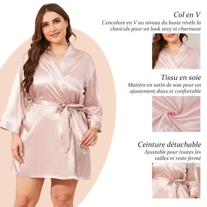 Peignoir new arrivals rose satin