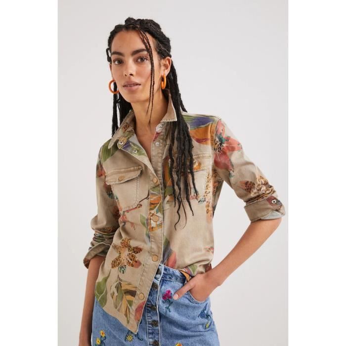 Chemise femme Desigual Flower arena M