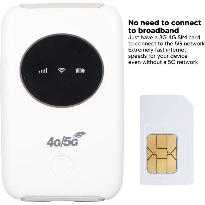 Prise En Charge Du Point D'accès Mobile Carte SIM 4G / 5G Routeur Sans Fil  - Cdiscount Informatique