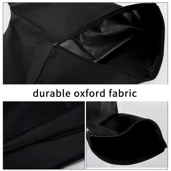 Sac De Collecte Pour Souffleur De Feuilles - Tissu Oxford 420D 60x44 Cm - Fermeture éclair Basse - Compatible Plupart Modèles