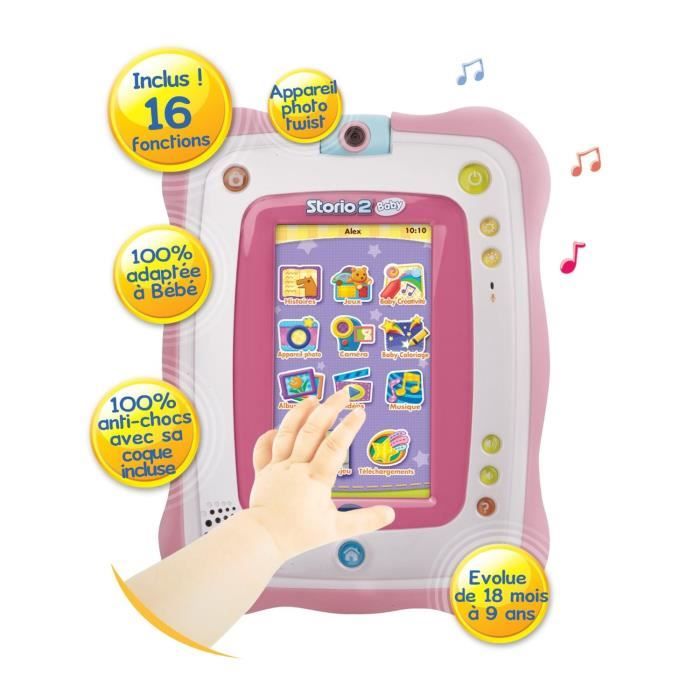 VTECH Tablette Storio 3S Rose (Sans Power Pack) - Cdiscount Jeux