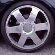 Lot de 4 centre de roue cache moyeu gris Remplacement pour Audi 147mm-3