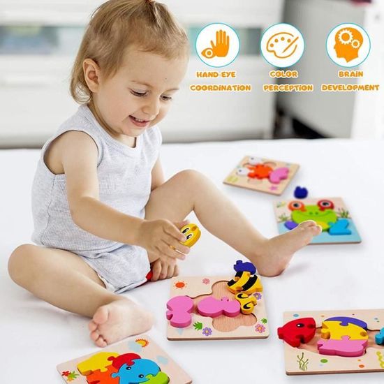 montessori puzzle en bois les jouets de bébé côté prends conseil jigsaw 