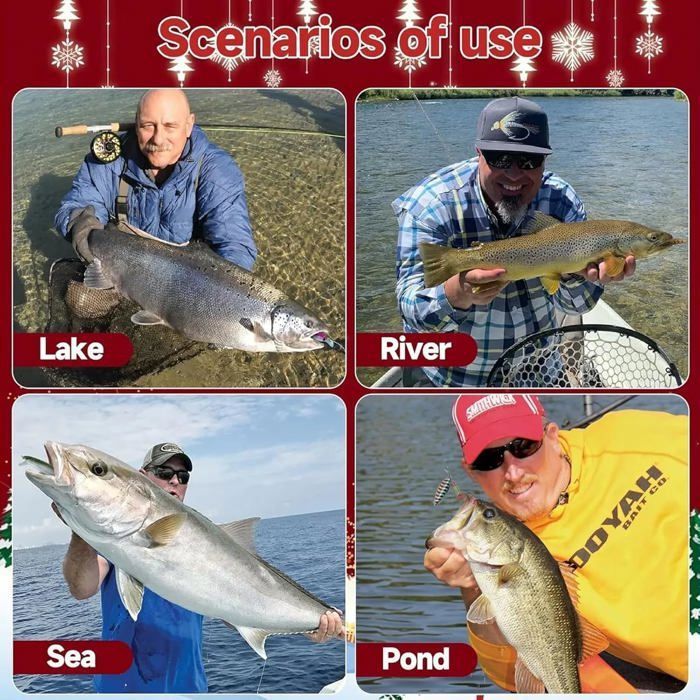 Calendrier de l'Avent de pêche,compte à rebours de Noël,24jours de