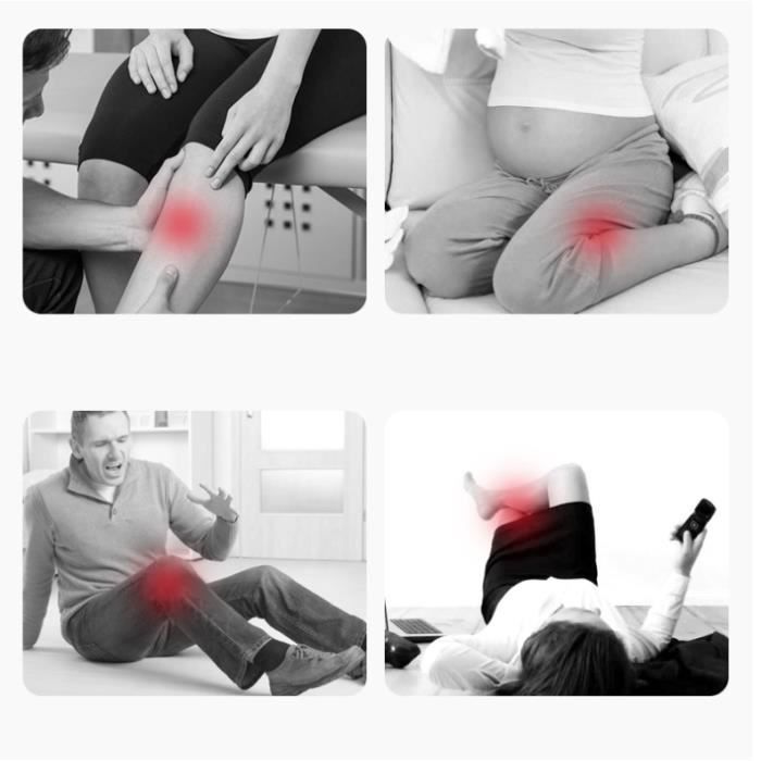 Oreiller De Jambe Orthopédique Bibykivn Mousse Mémoire - Soulagement Dos, Sciatique, Grossesse