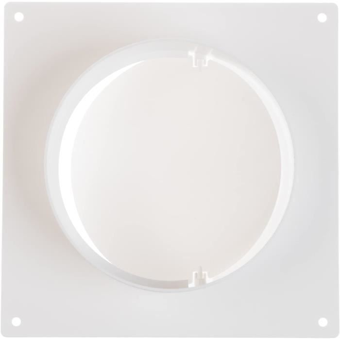 Clapet Anti-retour Rond Pour Conduits D'air - Diamètres 80 à 200 Mm - Blanc ABS - Facile à Installer - 4