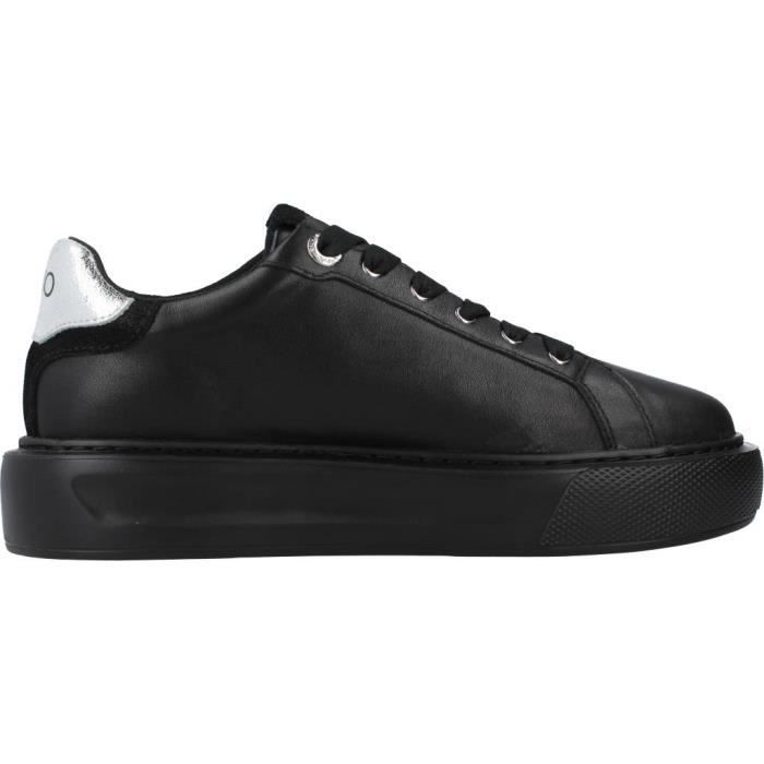 Basket LIU JO 125258 Femme Noir Textile Lacets Noir Cdiscount Chaussures