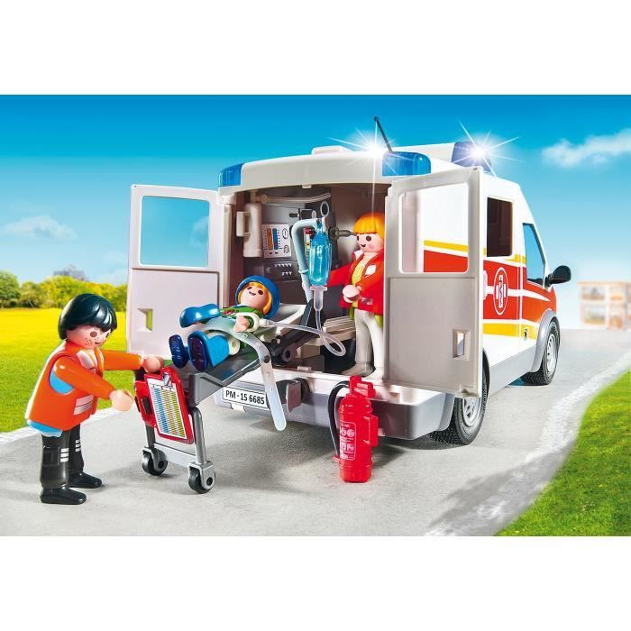 PLAYMOBIL City Life 71202 Ambulance avec son et …