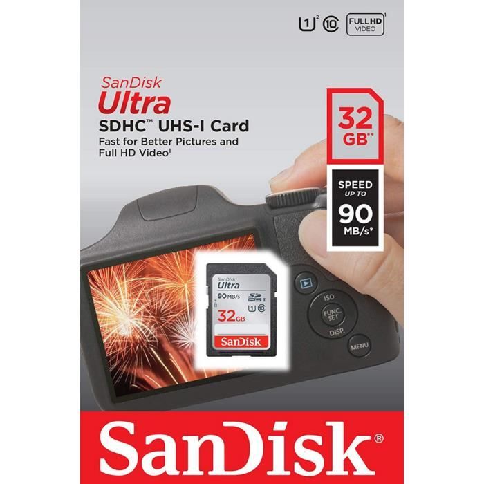 Carte Mémoire SDXC 64 Go Classe 10, Vitesse Jusqu'à 90 Mo/s - Compatible Leica C Lux, D Lux, Q2, M10 Et Autres Appareils Photo