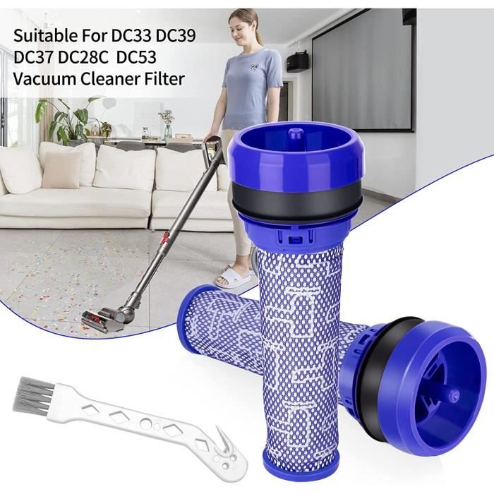 Lot de 2 Filtre Pr Moteur pour Aspirateur Dyson DC33 DC37 DC39