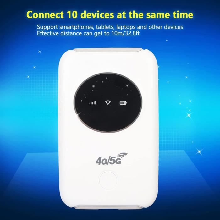 Fdit point d'accès WiFi Mobile 5G Routeur portable WiFi 6 1775Mbps Prise en  charge du port LAN WAN connectant plusieurs appareils - Cdiscount  Informatique