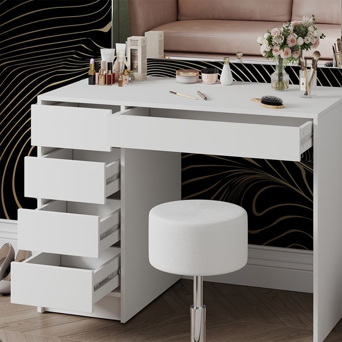 Coiffeuse Table de Toilette Table à langer + tabouret Ania
