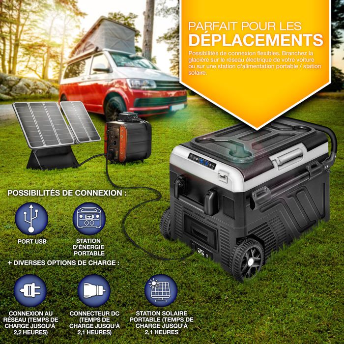 Tillvex Glacière à Compresseur Noir 60 L Avec Batterie — free download