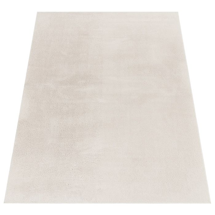 Paco Home Tapis De Salon Poils Ras Lavable Monochrome Style Moderne Crème Crème 240x340 cm - Maison Paco Home Tapis De Salon Poils Ras Lavable Monochrome Style Moderne Crème Crème 240x340 cm - Maison