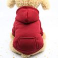 2-XS -Hiver Pet chien vêtements pour chien manteau à capuche chaud chiens animaux vêtements pour chiens Hoodies animaux tenues-0