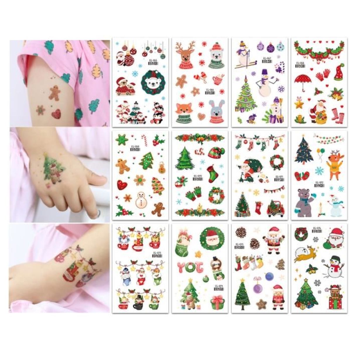 Vordpe Lot De 10 Feuilles Tatouages Pour Bougies Décoration