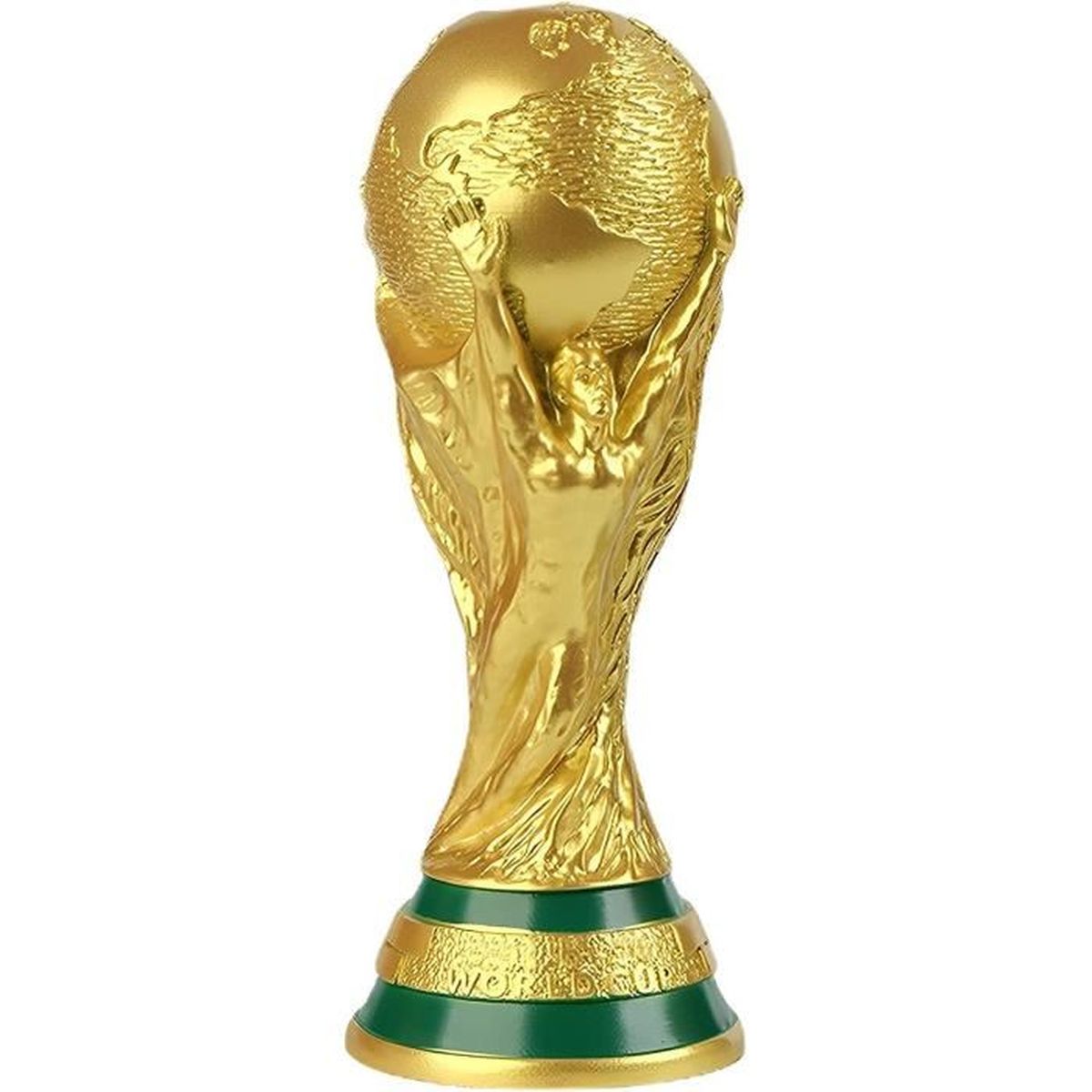 Réplique du trophée en résine de la Coupe du Monde 2022, détails de