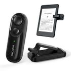 ZSPEED RF Télécommande Liseuse Kobo,Kindle,Tourne Page Liseuse for iPad iPhone Android Tablets,Tourneur Page Liseuse pour Lire Noir