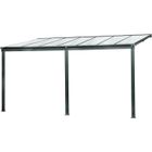 DCB GARDEN Pergola CIELO 4x3m en polycarbonate - Gris Anthracite