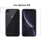 NOVAGO Film de protection - Verre trempé - iPhone XR - Lot de 2 - Anti choc - Anti UV - Résistant aux rayures