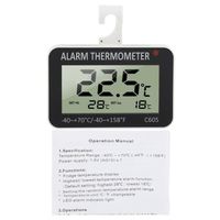 Thermomètre de réfrigérateur LCD Digital Alarme Temp Testeur Sonde pour Congélateur 