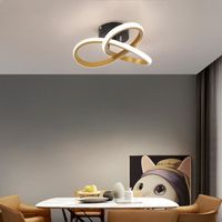Lumières modernes LED plafond couloir lustre couloir balcon planeur acrylique décoration maison lumière