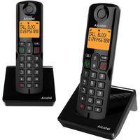 Alcatel S280 duo noir,Telephone sans fil duo,mains libres,Repertoire 50 noms et numeros fonction blocage des appels indésirables