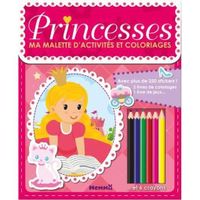 Livre - ma mallette d'activités et coloriages ; princesses