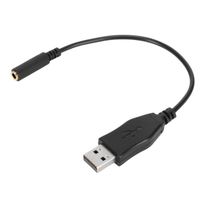 BEL-7590762109736-Adaptateur USB A vers Jack 3.5mm - Son Numérique pour PC PS5 - Plug and Play