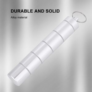 Porte-Clés Miniature En Laiton Pour Médicaments - Pilulier Portable Étanche