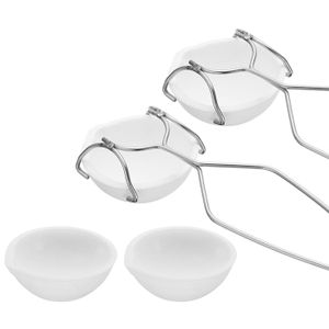 Kit Creusets Fusion Métaux SUPERFINDINGS - 3 Tailles Quartz + Pince Acier Inox - Or, Argent, Cuivre