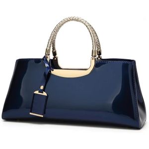 Sac a main clearance vernis bleu marine