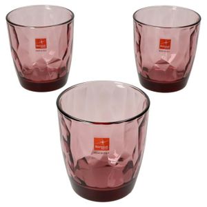 Assortiment de verres Set de 3 verres à whisky Diamond Rock purple 30,5 cl - 4027013
