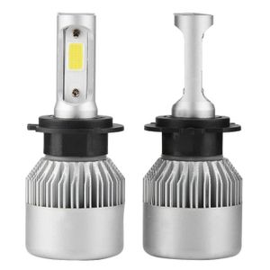 PHARES - OPTIQUES Dilwe phare LED H7 Paire d'ampoules automatiques H