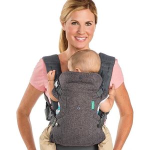 PORTE BÉBÉ Infantino Flip Advanced Porte-Bébé 4-en-1 - Porte-Bébé Ergonomique avec 4 Positions de Portage - Pour Nourrissons et Tout-Petits