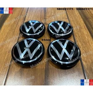 INSIGNE MARQUE AUTO Lot de 4 cache moyeu VW Volkswagen 65mm - 5H060117